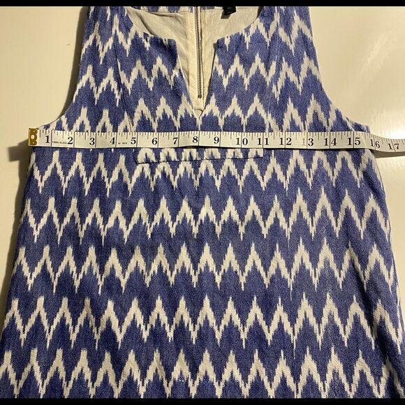 J. Crew Cotton Blue White Tank Top Size 00 - Picture 9 of 11